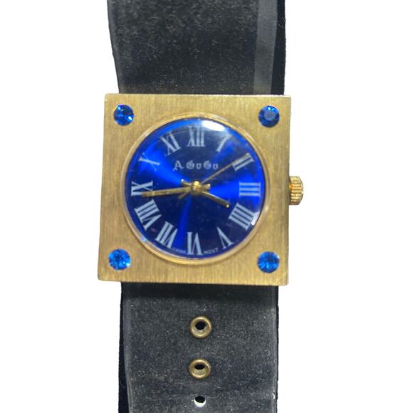 Vintage A GoGo square face watch approximately 9” long x 2.25” wide - Picture 1 of 3